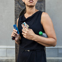 Pocksie- temporary sticky pockets when you need a pocket on the go